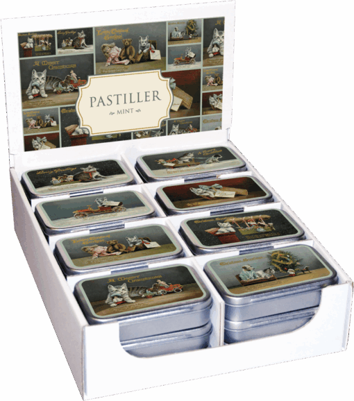 pastilladósir mint jólakisur